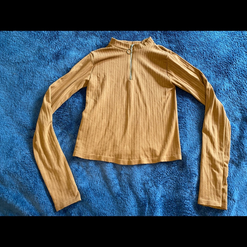 Gold turtle neck